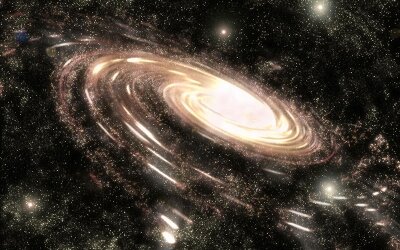 Фотообои на стену Спиральная галактика